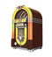 Vintage Jukebox Radio Isolated