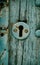 Vintage keyhole in a old door