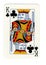 Vintage king of clubs playing card.