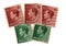 Vintage King Edward VIII postage stamps from Great Britain