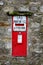 Vintage King George VI Postbox in Stone Wall, Kettlewell, Wharfedale, Yorkshire Dales, England, UK