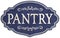Vintage Kitchen Pantry Sign Enamel Retro Old Fashioned