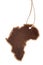 Vintage label, africa continent silhouette