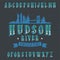 Vintage label font named Hudson