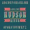 Vintage label font named Hudson