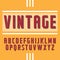 Vintage label typeface handcrafted font for any label