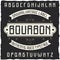 Vintage label typeface named Bourbon