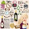 Vintage Labelling Vector Kit - 20+ Labels - for Products Signs Frames Labels & Buttons - Wine Food Coffee Chocolate Vanilla Beauty