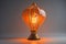 Vintage lamp on a dark background. generative ai