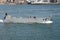 Vintage landing craft used in Falklands in UK giving trips for tourists.