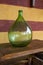 Vintage large wine bottles. Wine cellar, storage of wine.