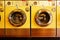 Vintage Laundromat Dryers Number 5 and 6