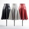 Vintage Leather Skirt Mannequins In Zbrush Style