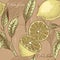 Vintage lemon seamless background