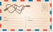 Vintage Letter Postcard Template