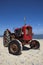 Vintage little red beach tractor