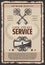 Vintage Lock And Keys Service Poster