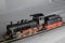 Vintage locomotive pulling wagon toy miniature