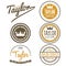 Vintage logo, badge, emblem or logotype elements