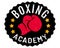 Vintage logo for boxing academy.