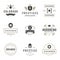 Vintage Logos Design Templates Set. Vector design elements, Logo Elements