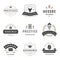 Vintage Logos Design Templates Set. Vector logotypes elements