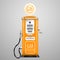 Vintage looking gas pump