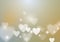 Vintage Love Abstract Background with Hearts and Lights