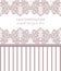 Vintage Luxury lace background Vector with handmade ornaments pink colors