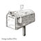 Vintage mailbox hand drawing engraving style