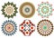 Vintage mandala design elements