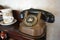 Vintage manual dial telephone