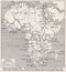 Vintage map of Africa Communications