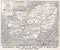 Vintage map of Carmarthenshire 1900s.