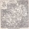 Vintage map of Hertfordshire 1900s