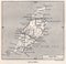 Vintage map of the Isle of Man 1900s