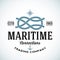 Vintage Maritime Trading Company Vector Logo