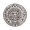 Vintage Mayan calendar. traditional native aztec culture. Ancient Monochrome Mexico. American Indians. Engraved hand