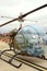 Vintage medical evacuation helicopter