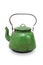 Vintage metal kettle, isolated