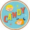 Vintage metal sign - CANDY for boys and girls.