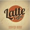 Vintage metal sign - Coffee Latte