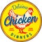 Vintage metal sign - Delicious Chicken Dinners