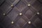 Vintage metallic pattern. Decorative checkered elements