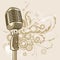 Vintage Microphone - vector