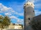 Vintage Middle Eastern building - Qasr Al Hosn museum, the oldest and most significant building in Abu Dhabi located in the center