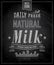 Vintage Milk poster - Chalkboard.