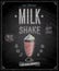 Vintage MilkShake Poster - Chalkboard.