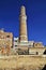 The vintage minaret in Sana& x27;a, Yemen