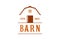 Vintage Minimalist Farming Barn Sign Symbol Illustration Vector